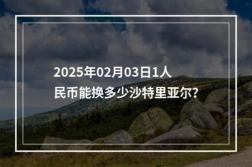 2025年02月03日1人民币能换多少沙特里亚尔？