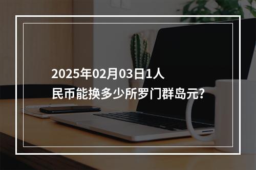 2025年02月03日1人民币能换多少所罗门群岛元？