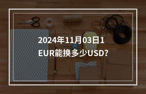 2024年11月03日1EUR能换多少USD？