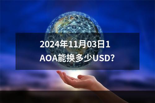 2024年11月03日1AOA能换多少USD？