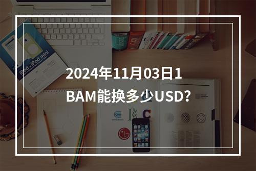 2024年11月03日1BAM能换多少USD？