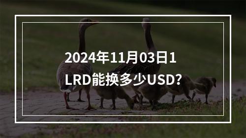 2024年11月03日1LRD能换多少USD？