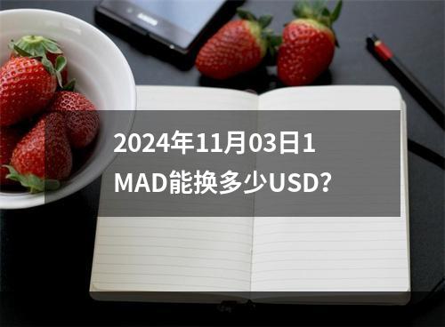 2024年11月03日1MAD能换多少USD？