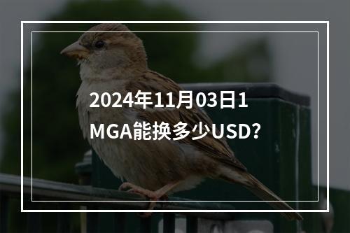 2024年11月03日1MGA能换多少USD？