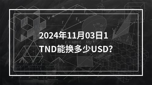 2024年11月03日1TND能换多少USD？