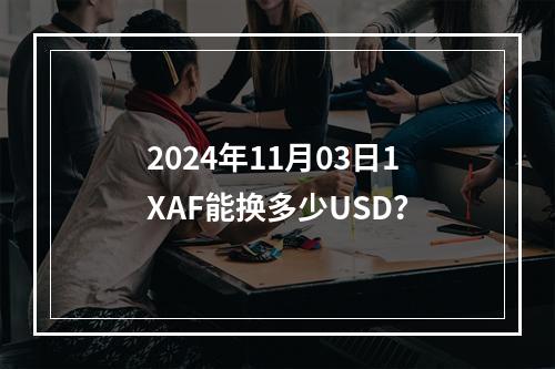 2024年11月03日1XAF能换多少USD？