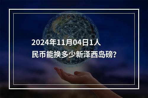 2024年11月04日1人民币能换多少新泽西岛磅？