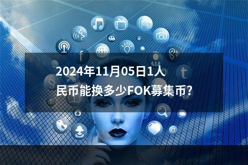 2024年11月05日1人民币能换多少FOK募集币？