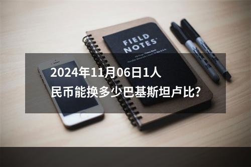 2024年11月06日1人民币能换多少巴基斯坦卢比？