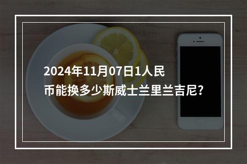 2024年11月07日1人民币能换多少斯威士兰里兰吉尼？