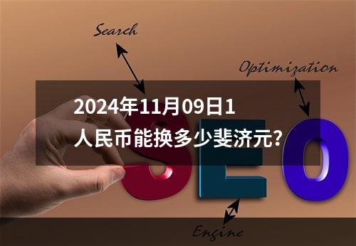 2024年11月09日1人民币能换多少斐济元？