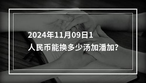 2024年11月09日1人民币能换多少汤加潘加？