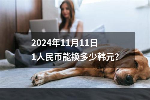 2024年11月11日1人民币能换多少韩元？