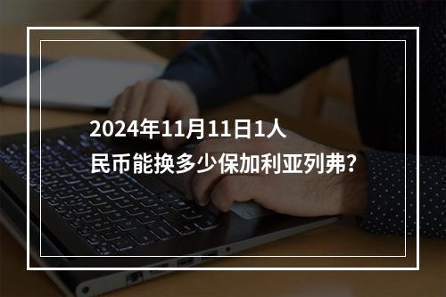 2024年11月11日1人民币能换多少保加利亚列弗？