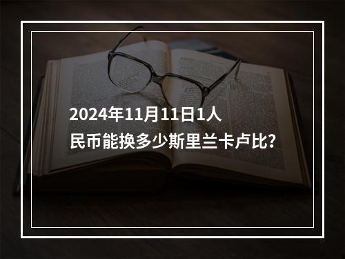 2024年11月11日1人民币能换多少斯里兰卡卢比？