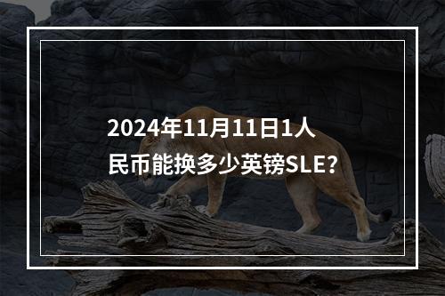 2024年11月11日1人民币能换多少英镑SLE？