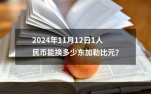 2024年11月12日1人民币能换多少东加勒比元？