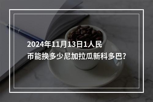 2024年11月13日1人民币能换多少尼加拉瓜新科多巴？