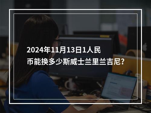 2024年11月13日1人民币能换多少斯威士兰里兰吉尼？