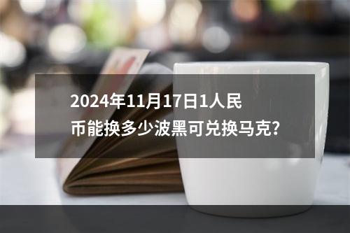 2024年11月17日1人民币能换多少波黑可兑换马克？