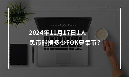 2024年11月17日1人民币能换多少FOK募集币？