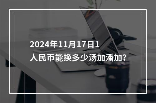 2024年11月17日1人民币能换多少汤加潘加？