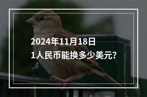 2024年11月18日1人民币能换多少美元？