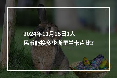 2024年11月18日1人民币能换多少斯里兰卡卢比？