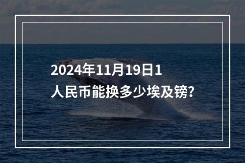 2024年11月19日1人民币能换多少埃及镑？