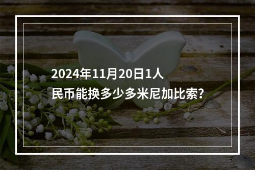 2024年11月20日1人民币能换多少多米尼加比索？