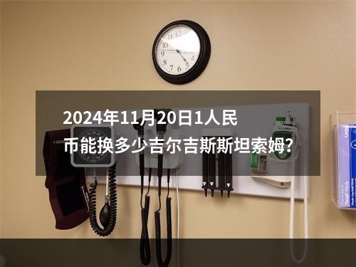 2024年11月20日1人民币能换多少吉尔吉斯斯坦索姆？