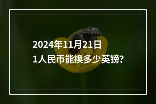 2024年11月21日1人民币能换多少英镑？