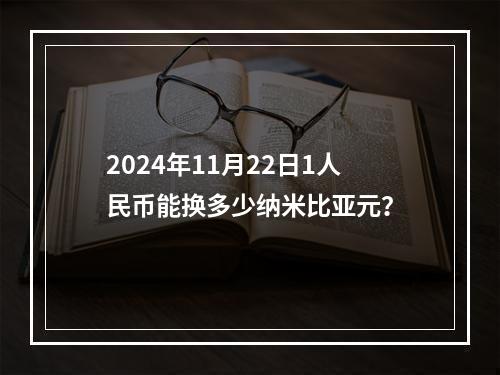 2024年11月22日1人民币能换多少纳米比亚元？