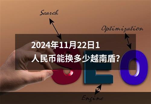 2024年11月22日1人民币能换多少越南盾？