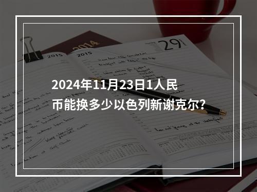 2024年11月23日1人民币能换多少以色列新谢克尔？