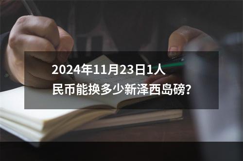 2024年11月23日1人民币能换多少新泽西岛磅？