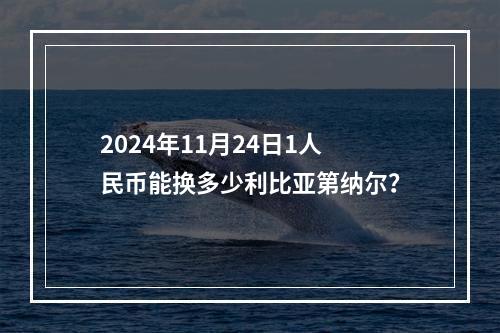 2024年11月24日1人民币能换多少利比亚第纳尔？