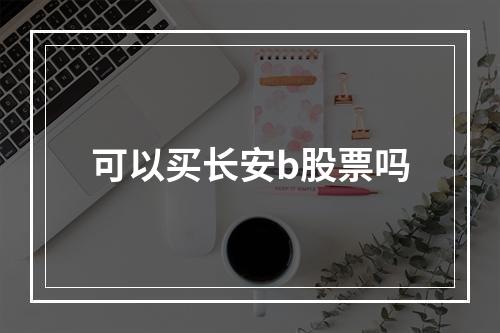 可以买长安b股票吗