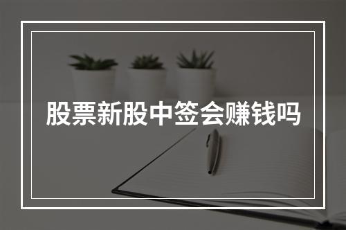 股票新股中签会赚钱吗