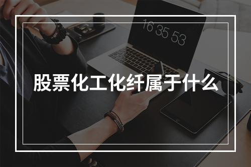 股票化工化纤属于什么