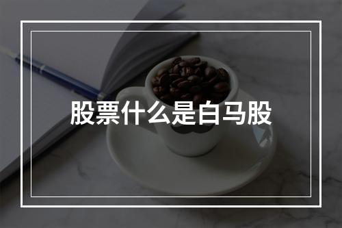 股票什么是白马股