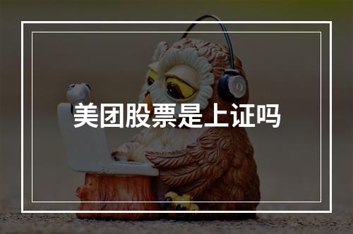 美团股票是上证吗