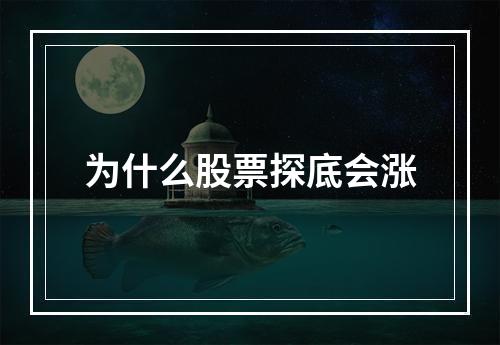 为什么股票探底会涨