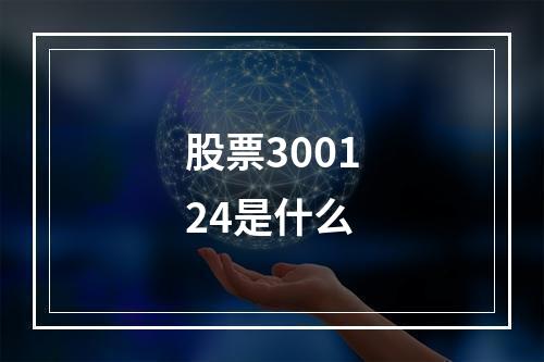 股票300124是什么