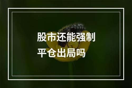 股市还能强制平仓出局吗