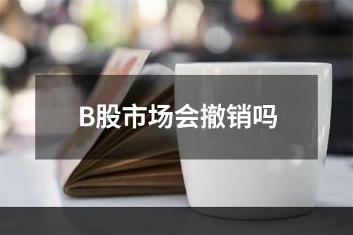 B股市场会撤销吗