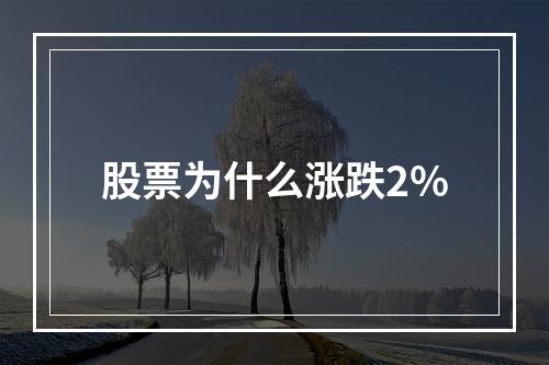 股票为什么涨跌2%