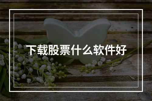 下载股票什么软件好