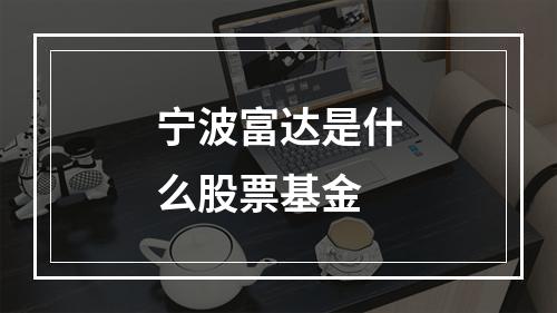 宁波富达是什么股票基金