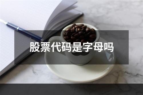 股票代码是字母吗